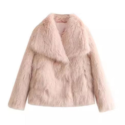 Veste d'hiver en peluche élégante