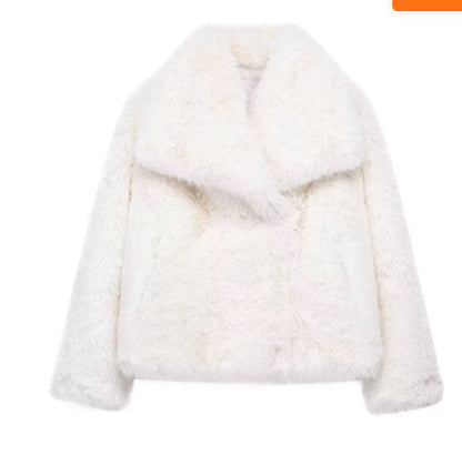 Veste d'hiver en peluche élégante