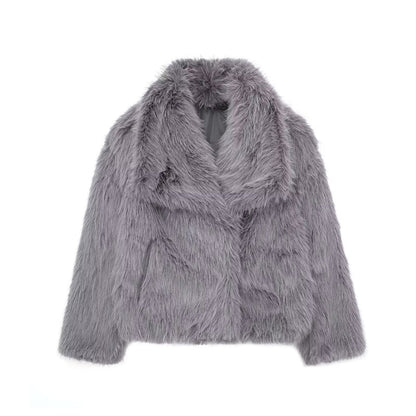 Veste d'hiver en peluche élégante