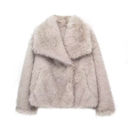 Veste d'hiver en peluche élégante